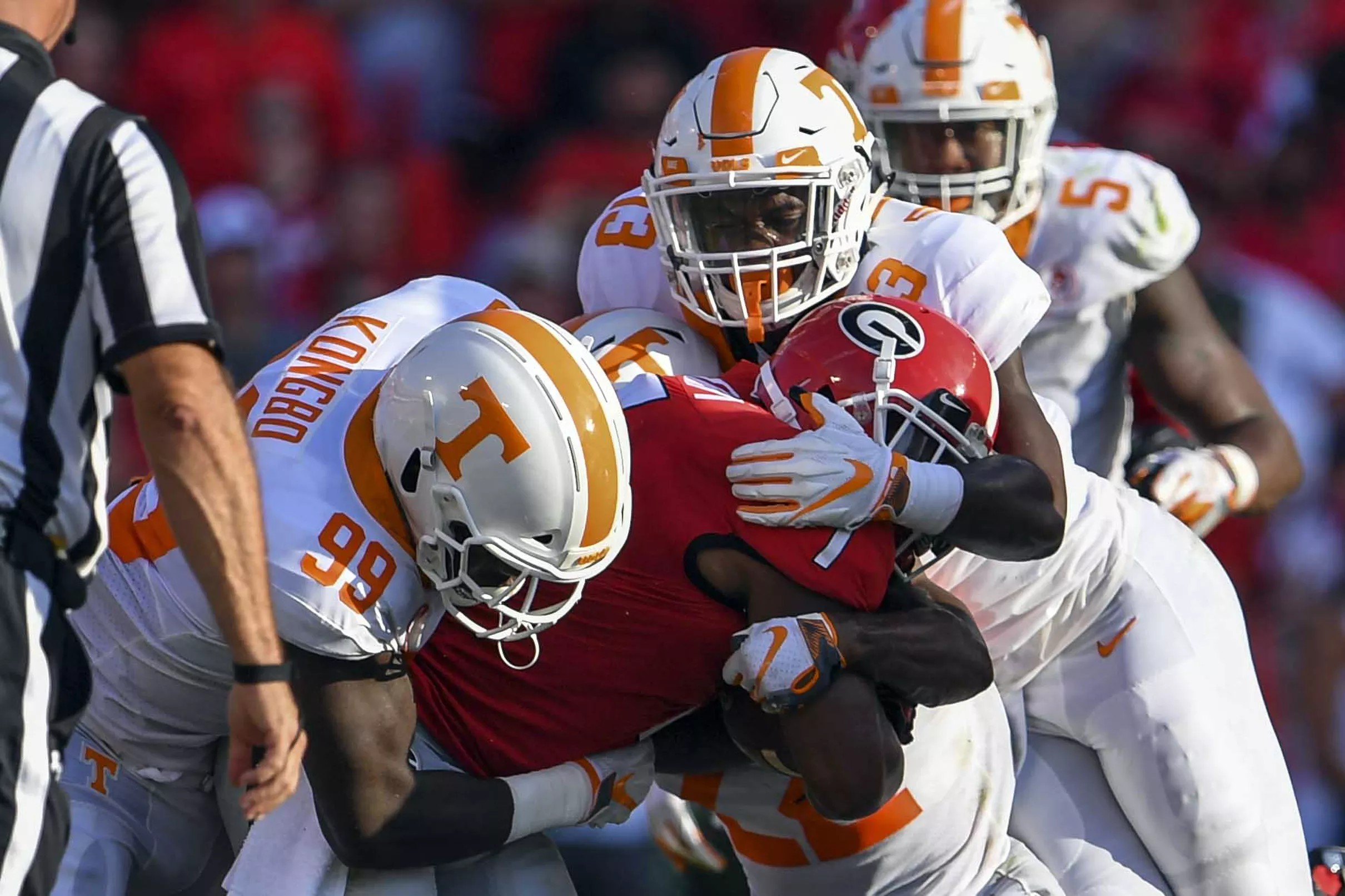 With Jonathan Kongbo lost for the year, who will step up for Tennessee?