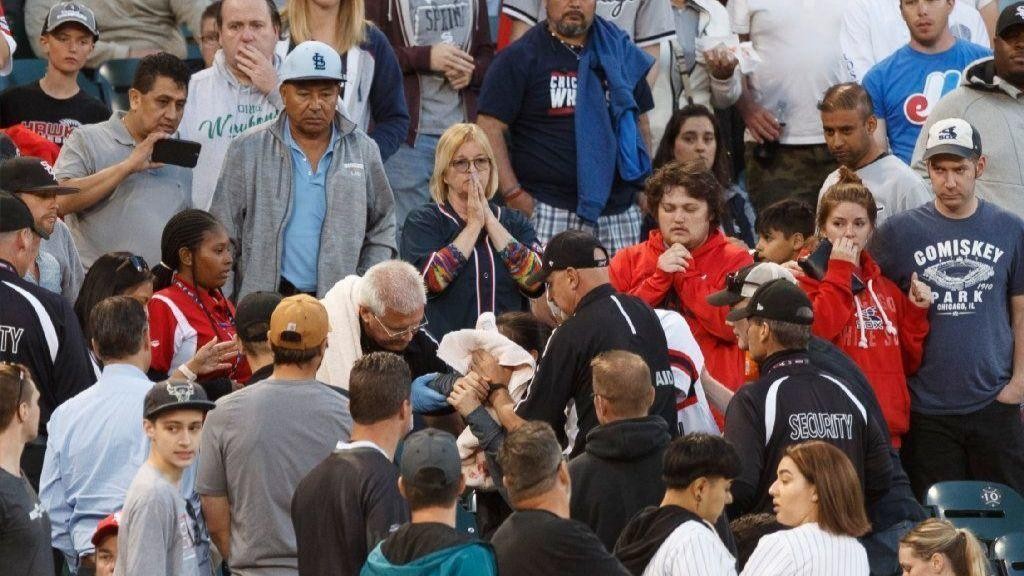 White Sox say fan taken to hospital for evaluation after getting struck ...