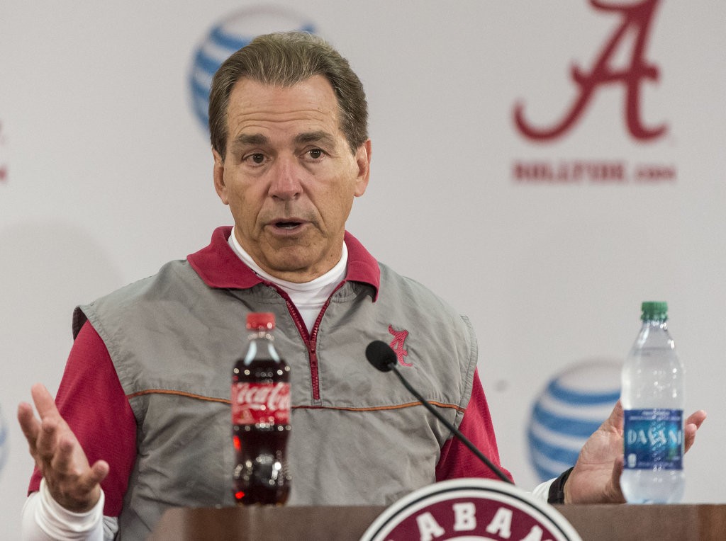Saban on Harbaugh: 'I don't really care what he thinks or tweets'