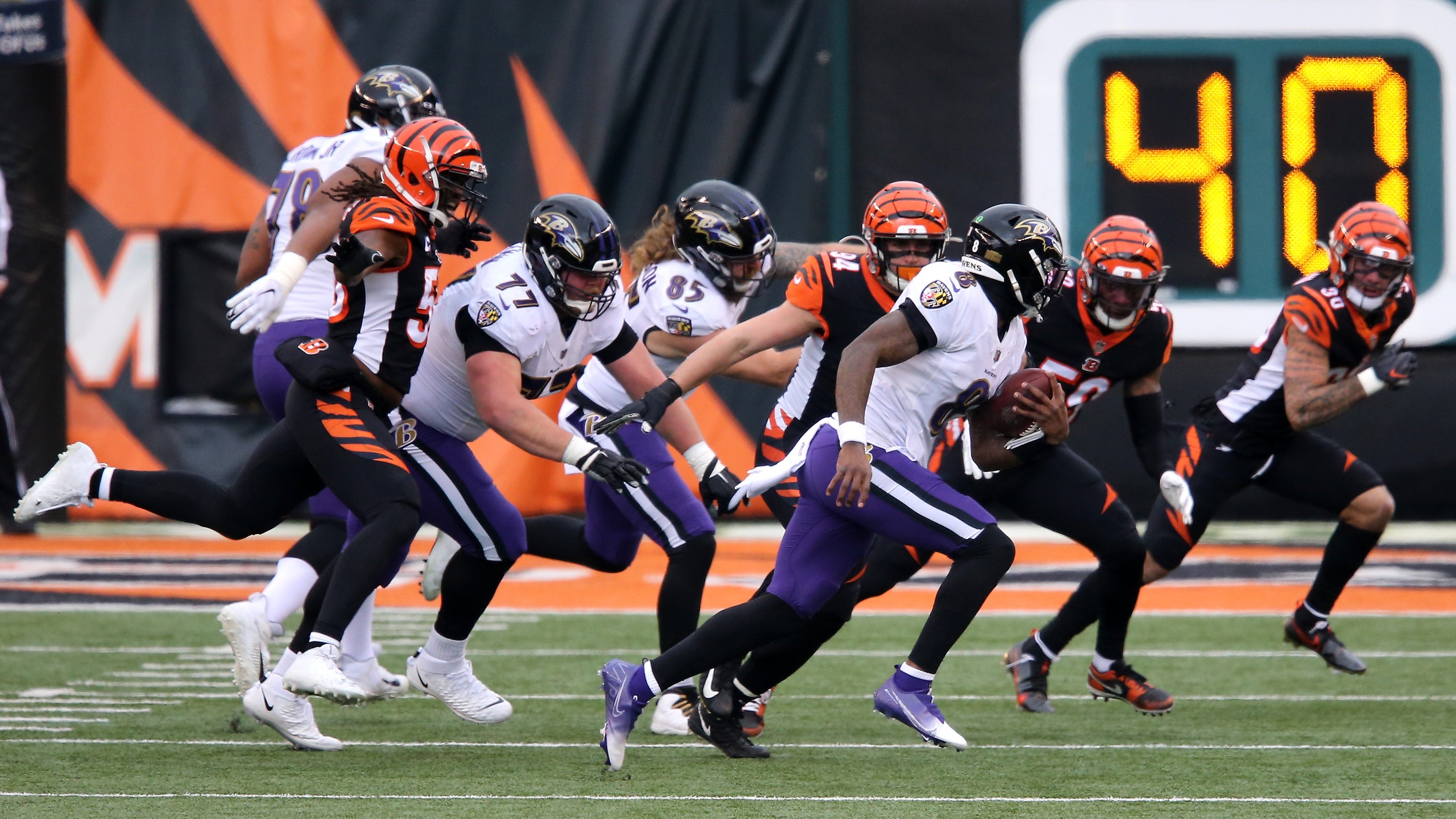 Live updates: Baltimore Ravens take 24-3 lead over the Cincinnati Bengals