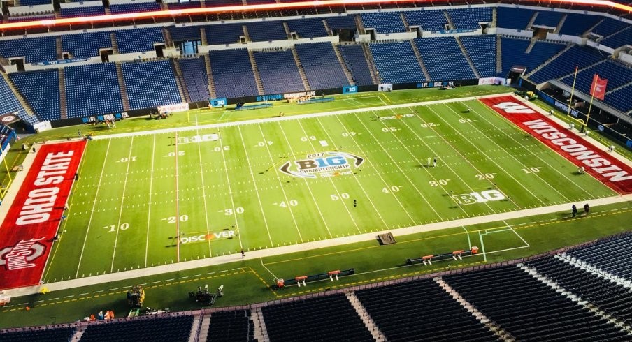 Ohio State and Wisconsin End Zones Painted and Ready to Go For Big Ten ...