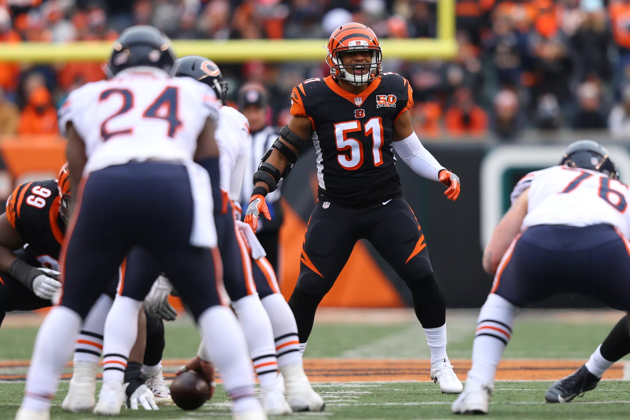 Bengals place Kevin Minter on injured reserve; sign Brandon Bell off ...