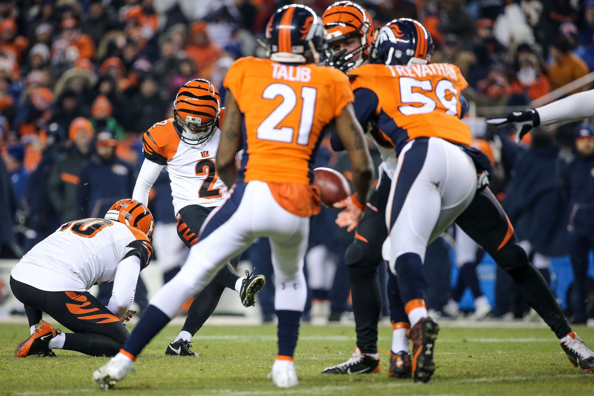 Bengals vs Broncos: Mike Nugent's missed field goal swung momentum