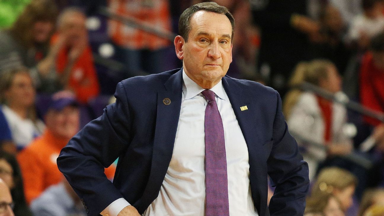 Duke basketball coach Mike Krzyzewski returns from COVID-19 quarantine