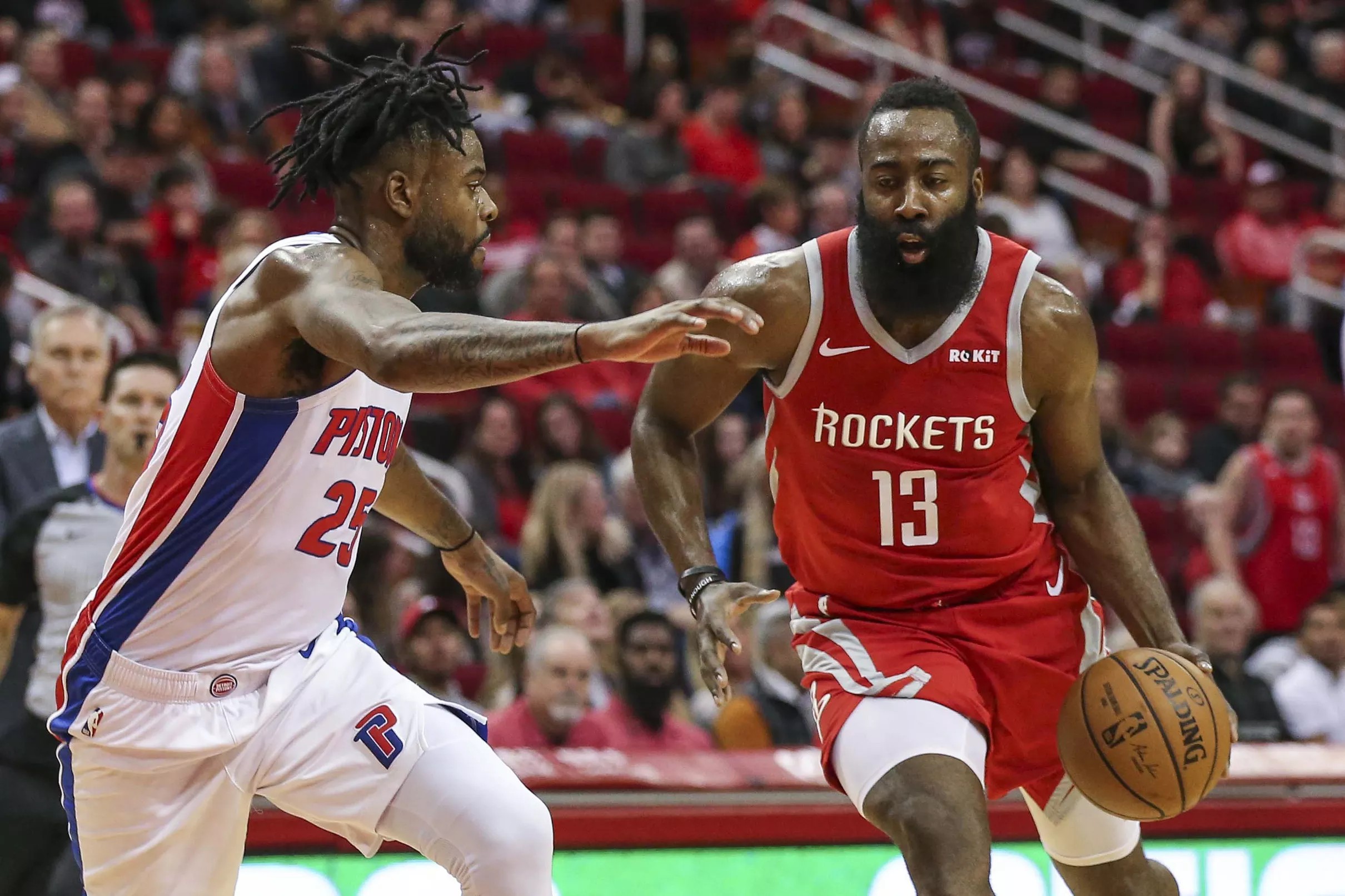 Rockets power past Pistons for fifth straight win