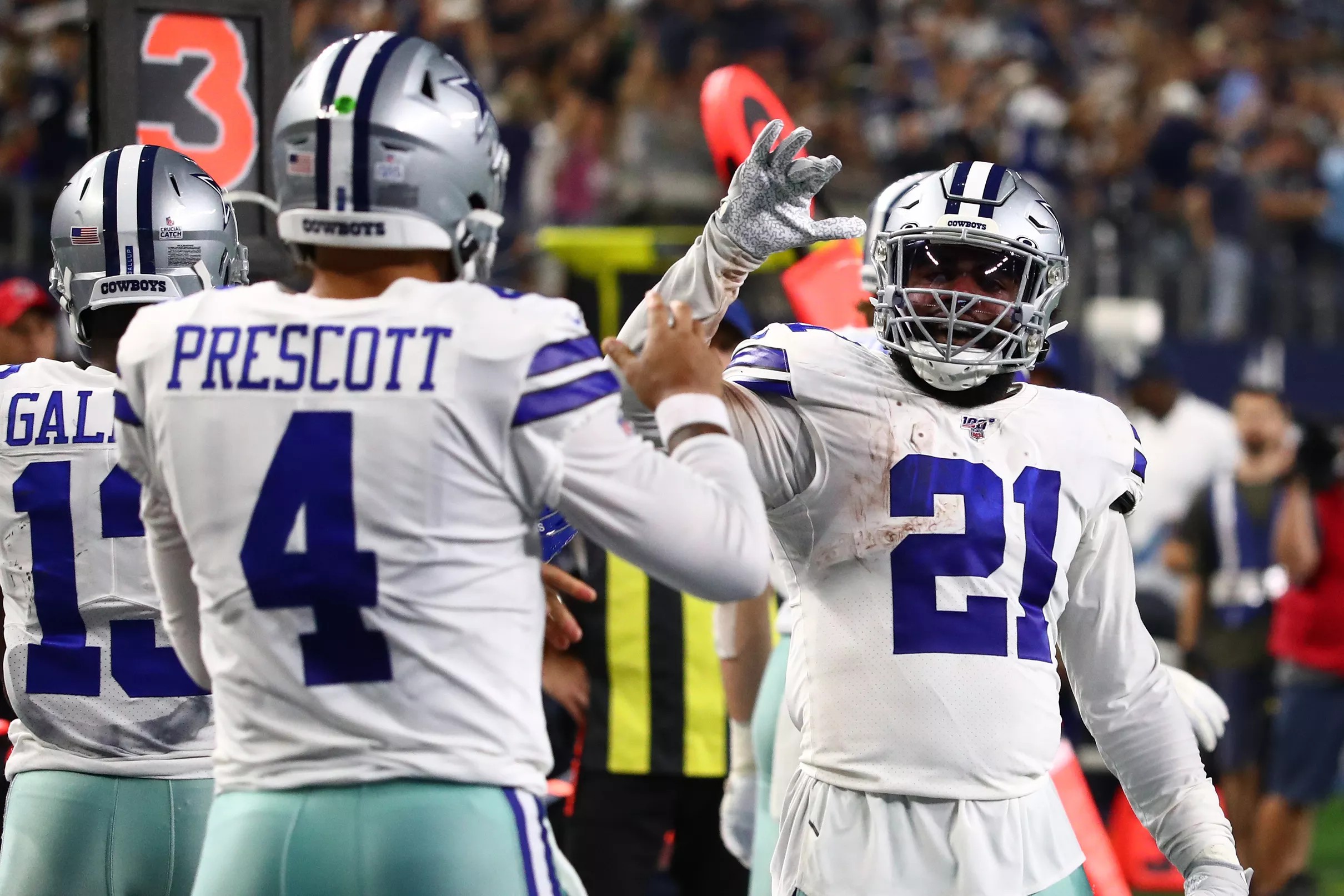 The Dallas Cowboys are in first place in the NFC East through Week 8