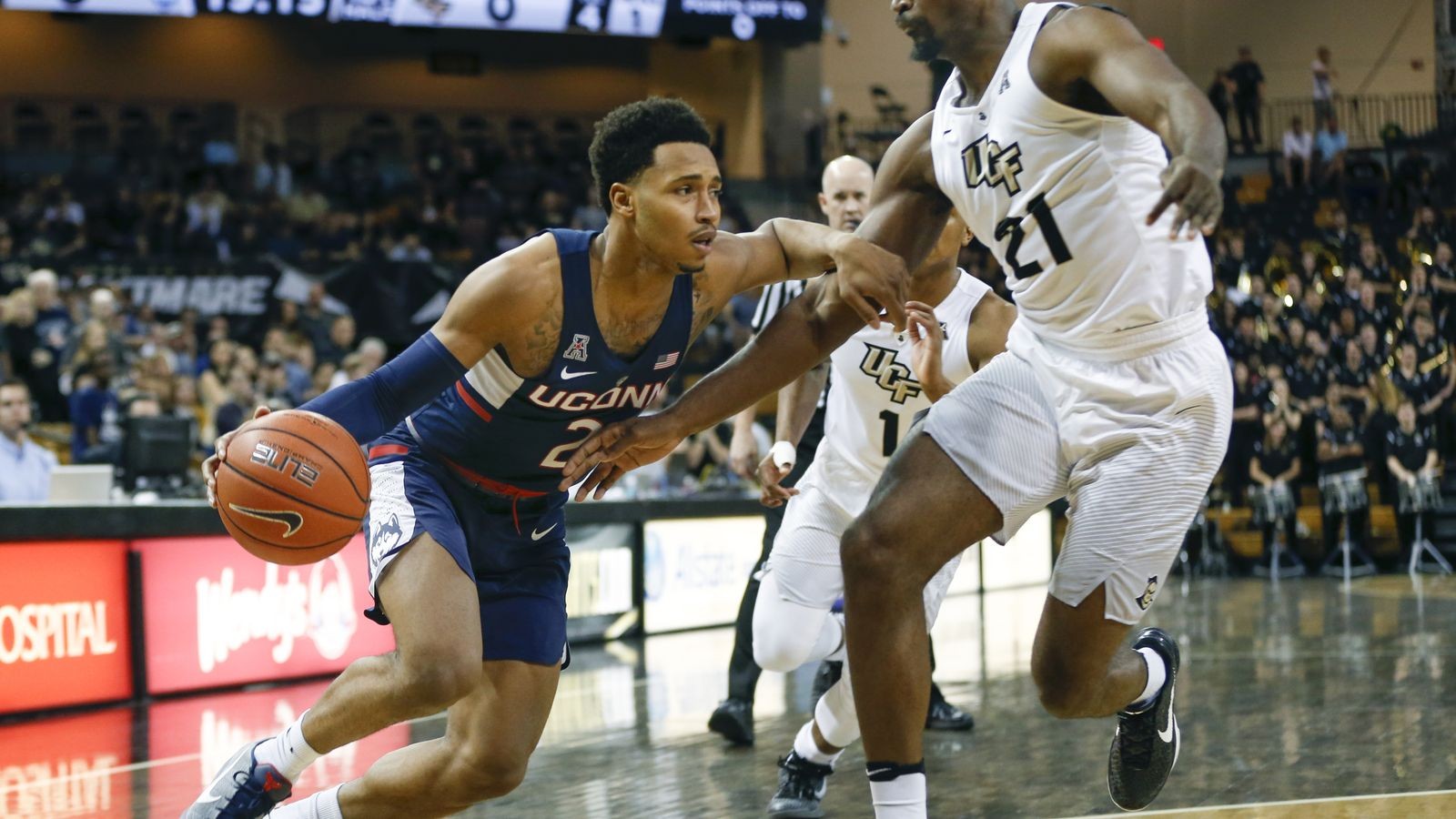 Final Score: UConn Men’s Basketball Defeats UCF, 66-63