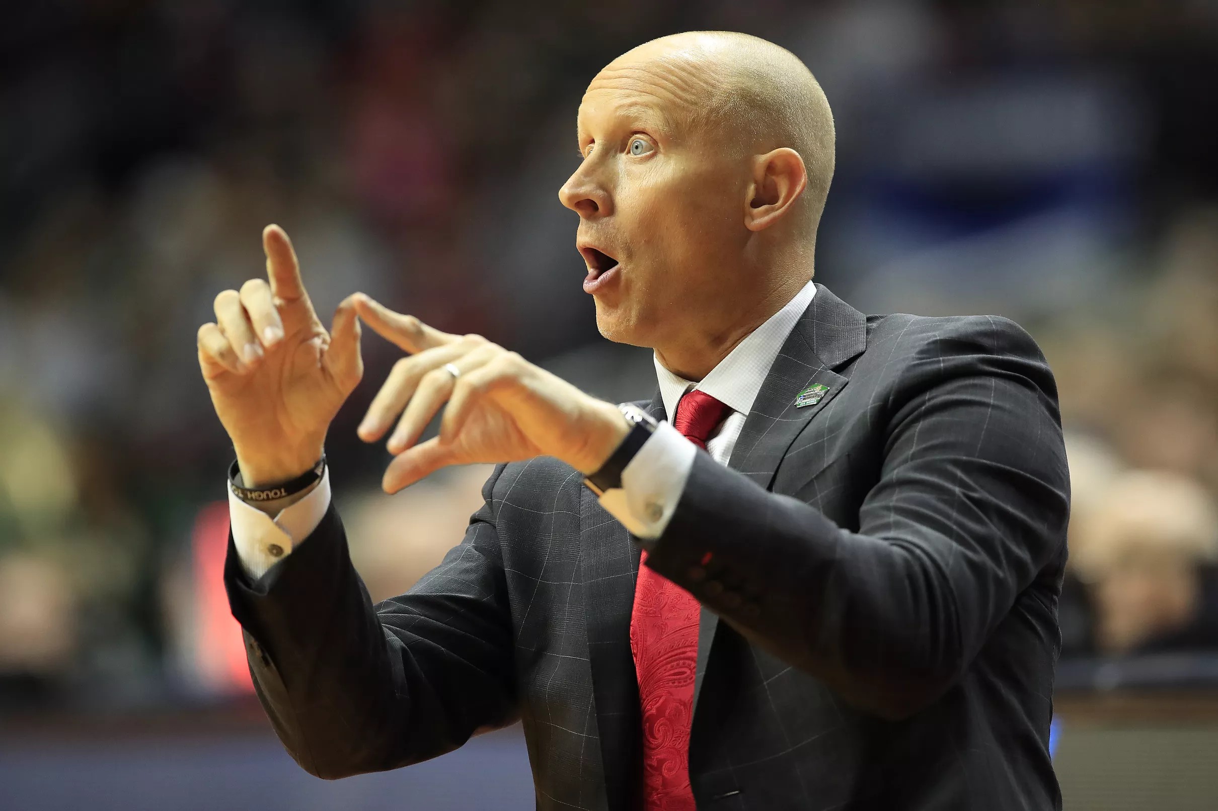 Chris Mack talks after Louisville’s loss to Minnesota