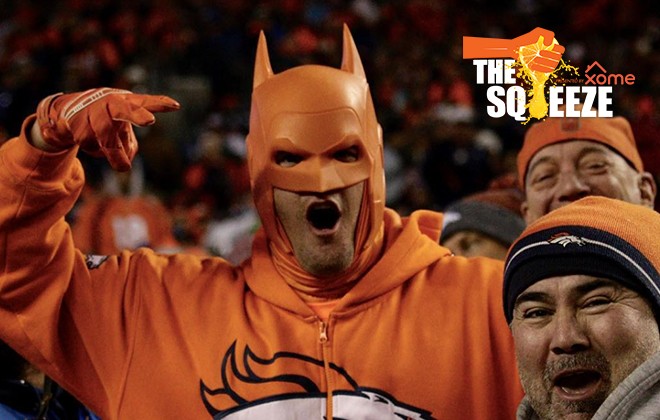 The Squeeze: Broncos Country fan dons Batman costume