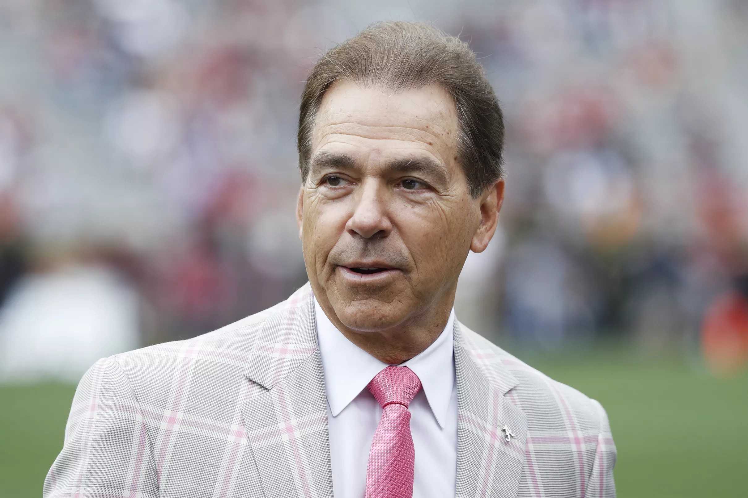 WATCH: Nick Saban kicks off new career selling insurance