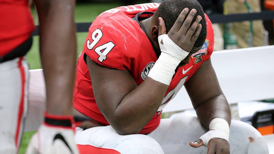 Everything went awry for Georgia from a cell phone on Saturday night