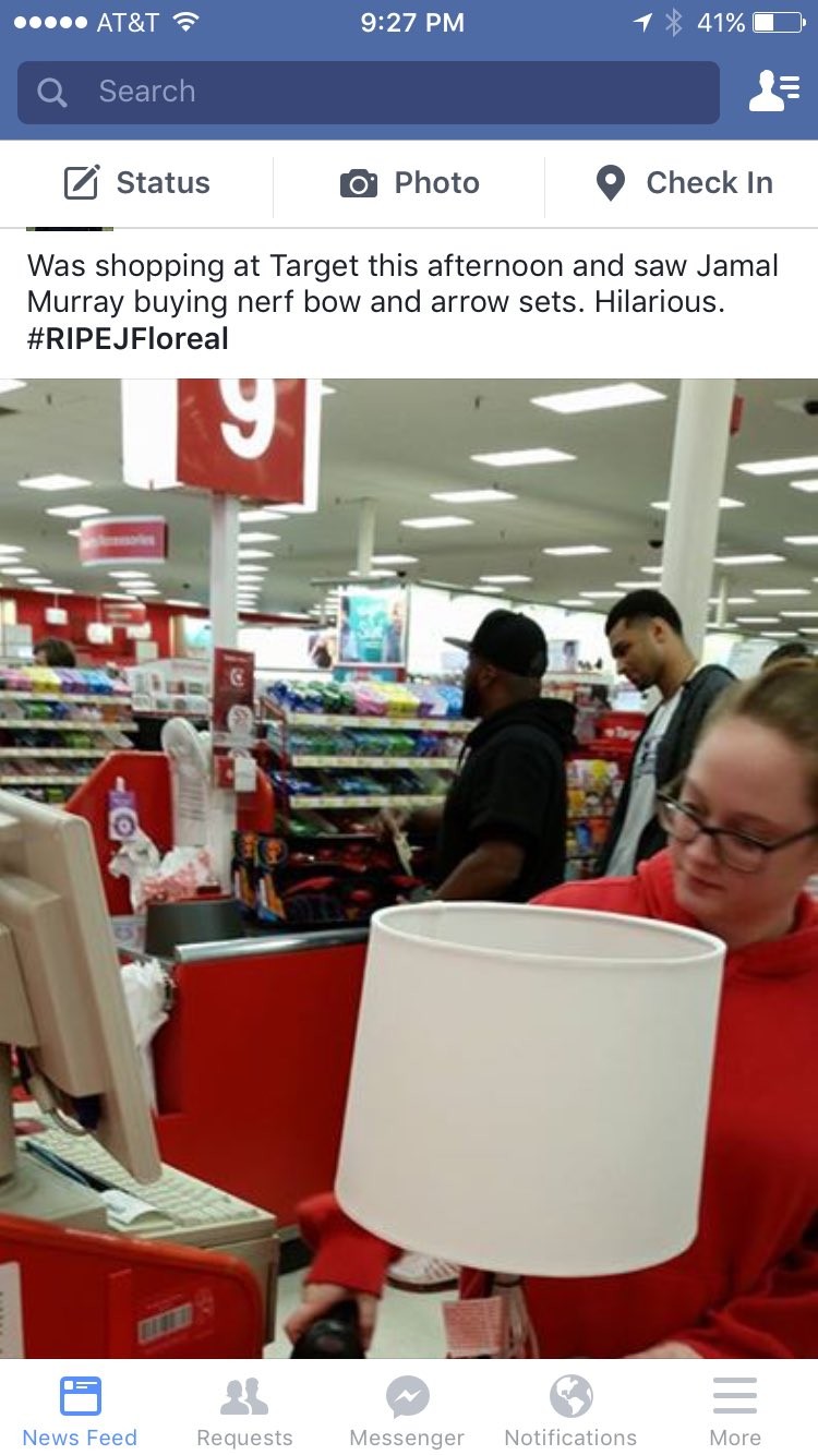 Spotted jamal murray and ej floreal buying nerf bow and arrow sets