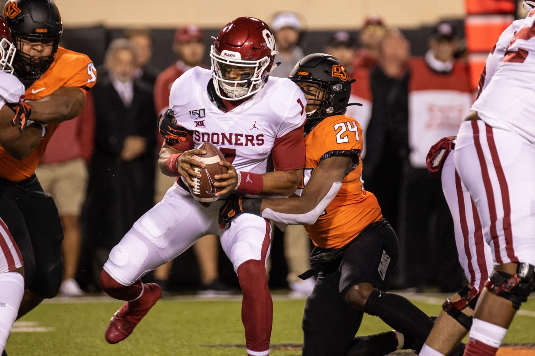 Halftime update: Sooners lead 20-13 in Bedlam game