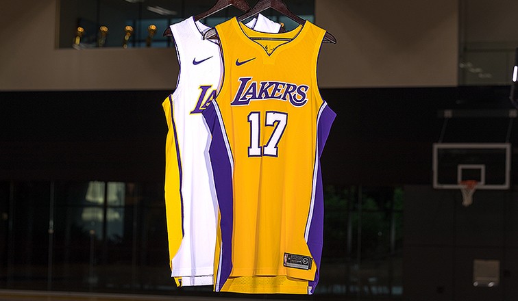 Lakers Unveil New Nike Uniforms