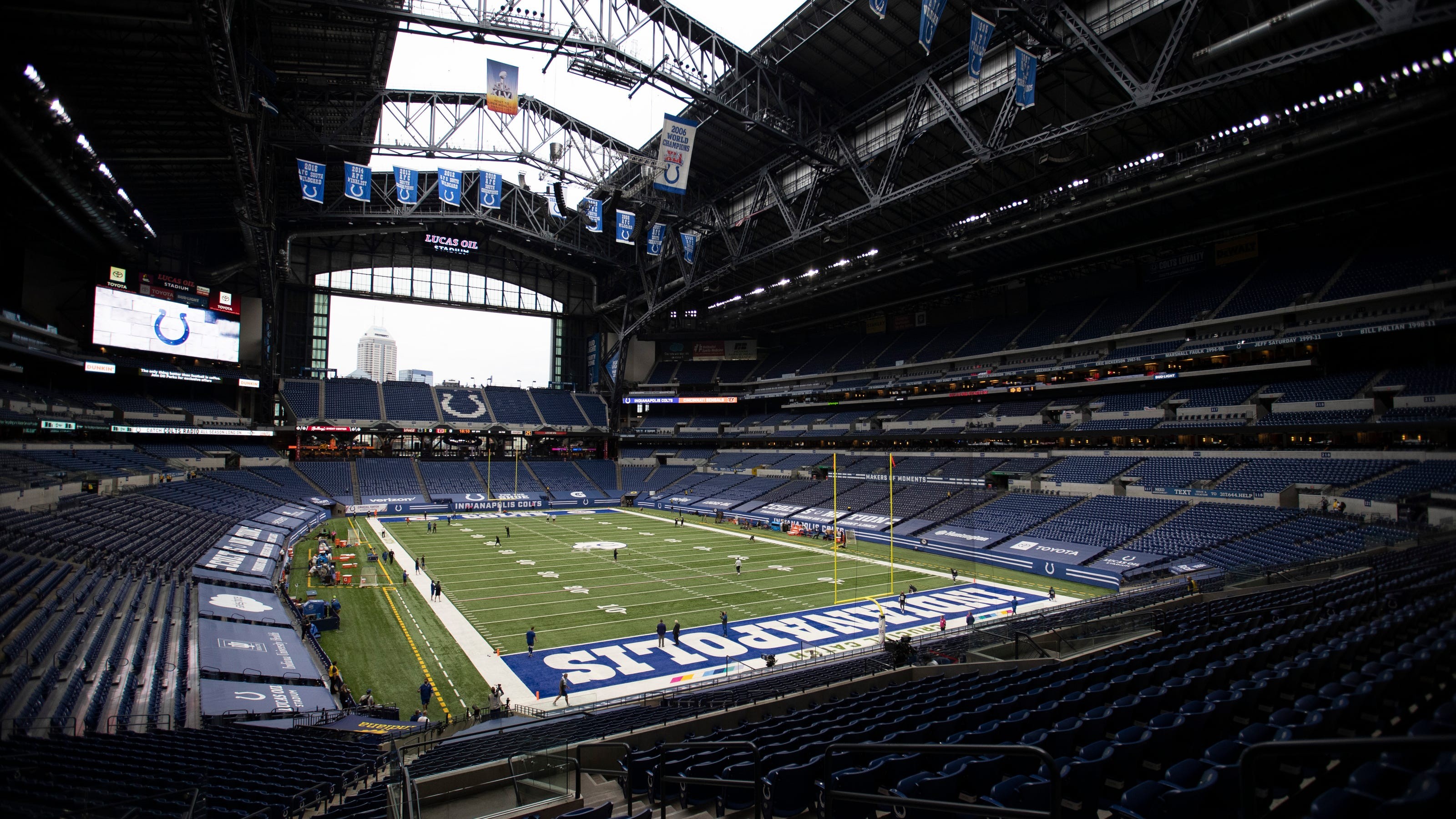 Colts attendance capacity lowered for Sunday's game vs. Texans at Lucas ...