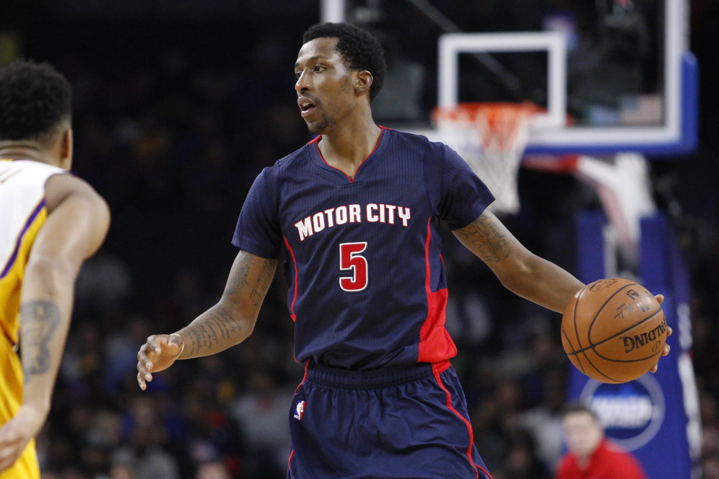 Kentavious Caldwell-Pope is back in the Lakers’ gym