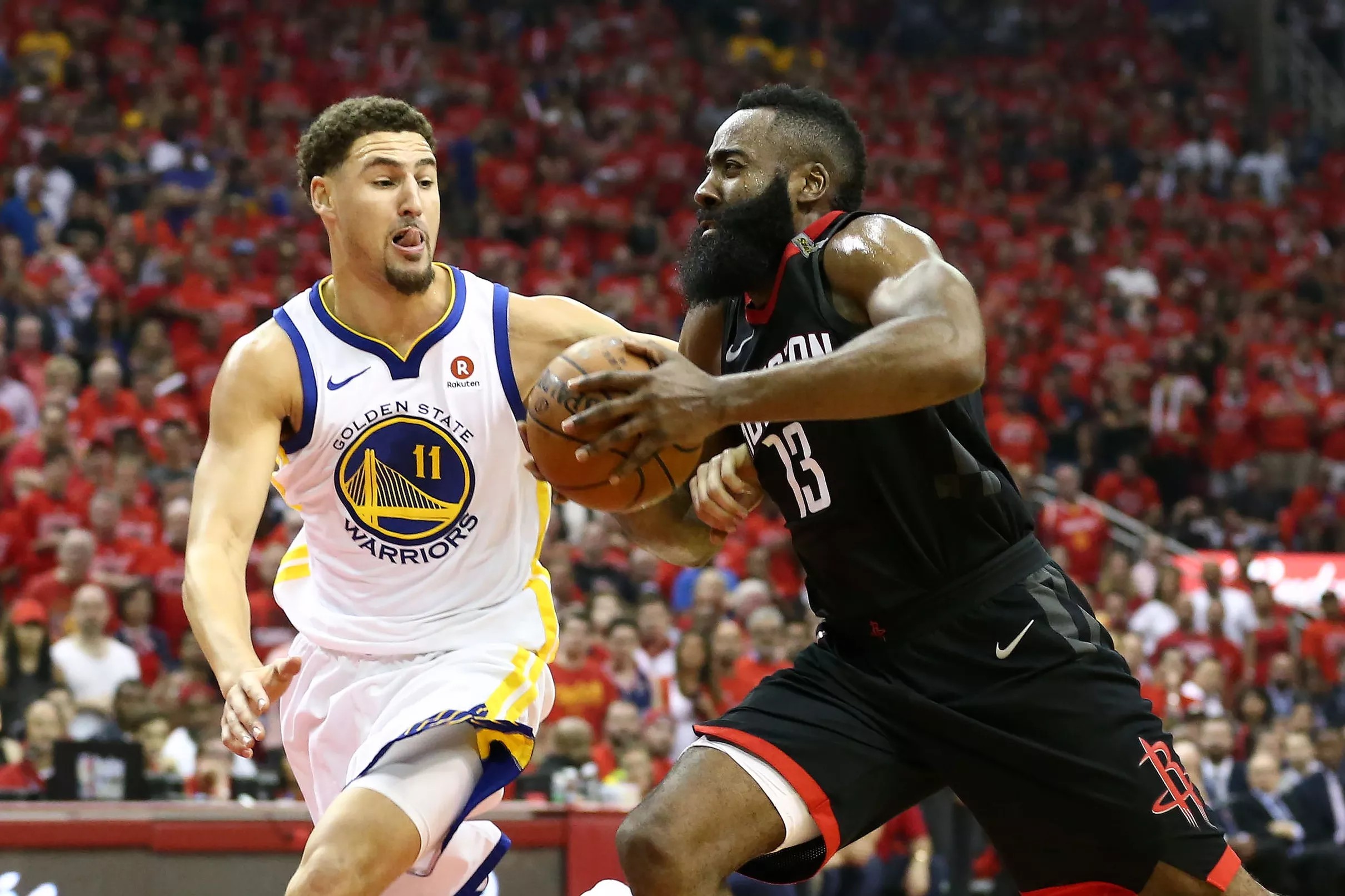 Warriors vs. Rockets: Klay Thompson on defending James Harden