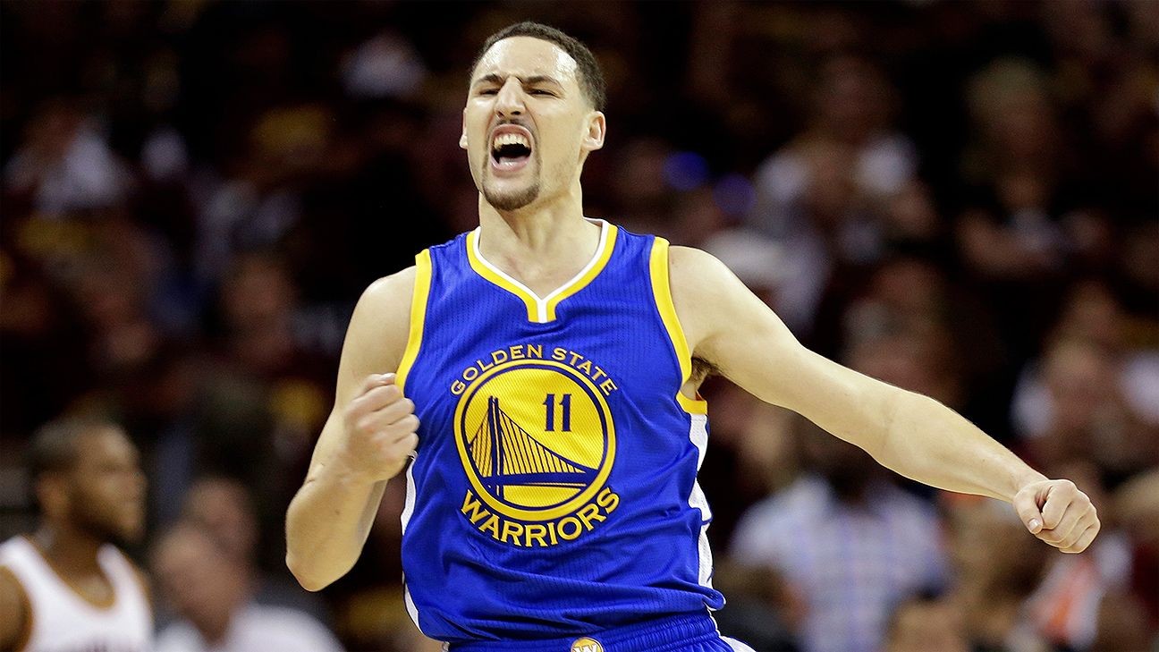 Klay Thompson of Golden State Warriors back in starting lineup vs ...