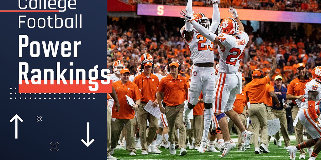 Week 4 College Football Power Rankings: Clemson Further Proves ACC ...