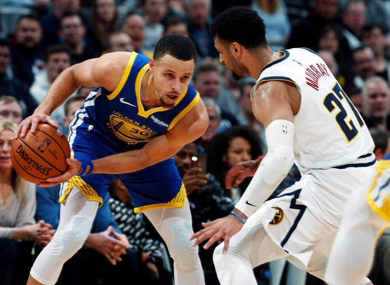 Warriors, 142, Nuggets, 111: Warriors offense goes into overdrive