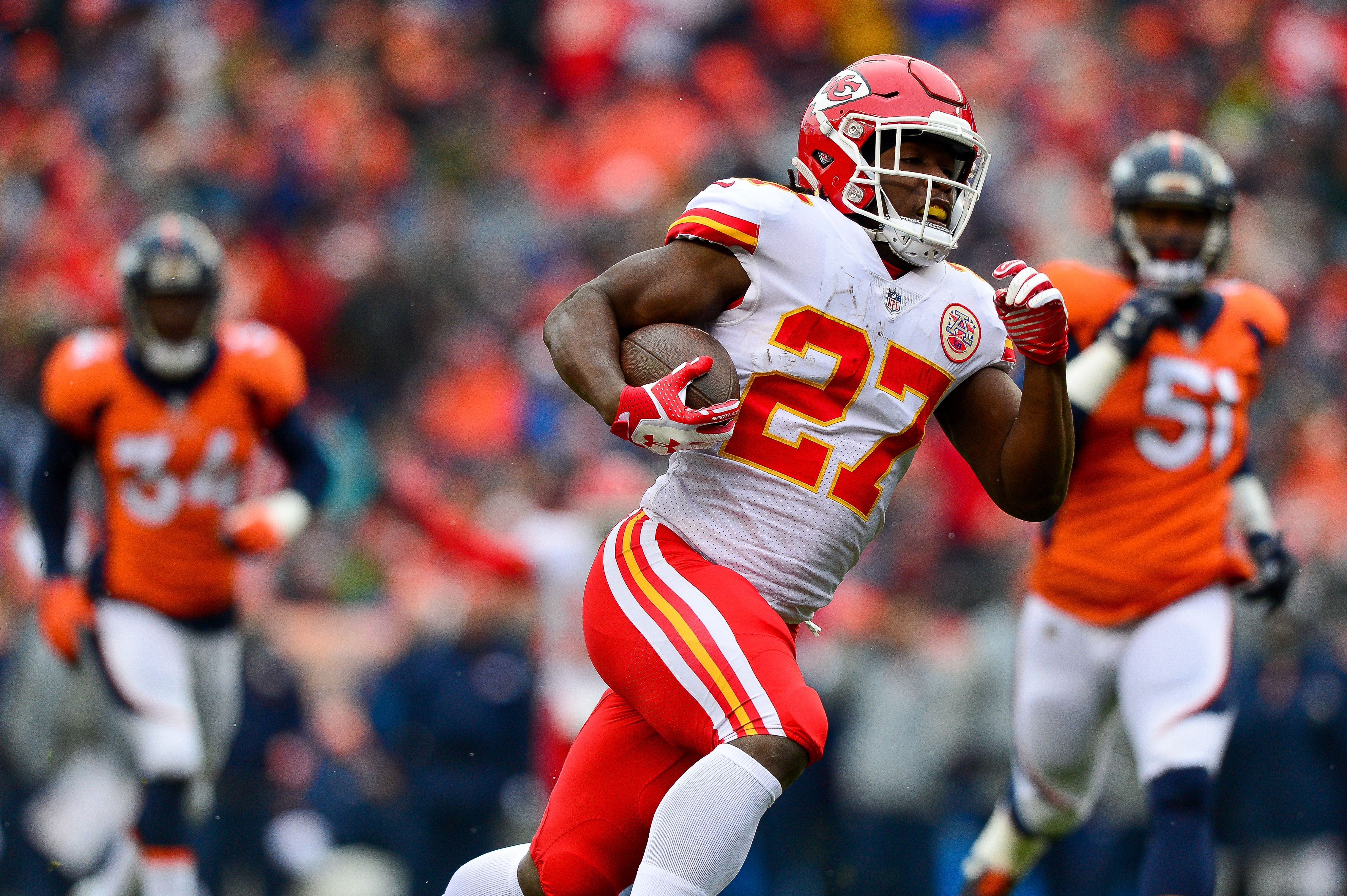 The Kansas City Chiefs face difficult roster decisions at running back