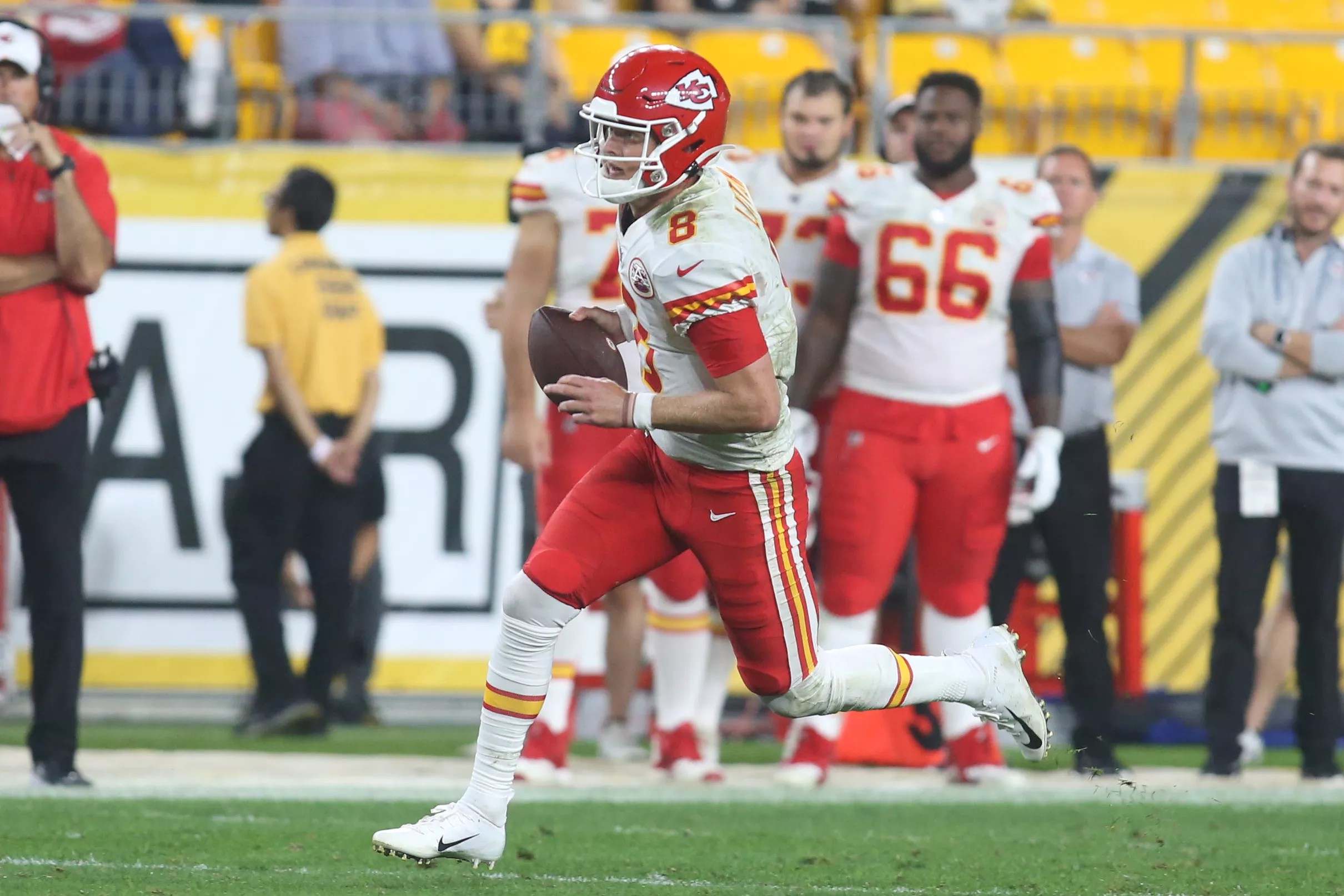 One Chiefs player has the clear lead to become the third quarterback