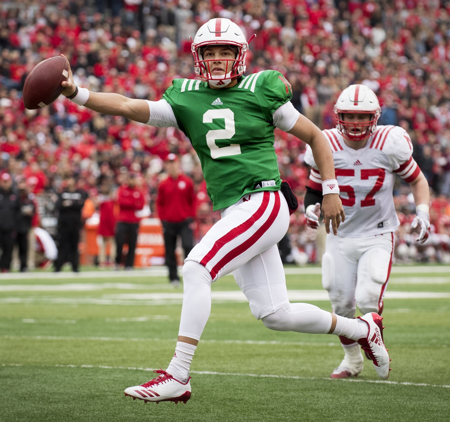 Martinez, quarterbacks shine in Red-White Spring Game