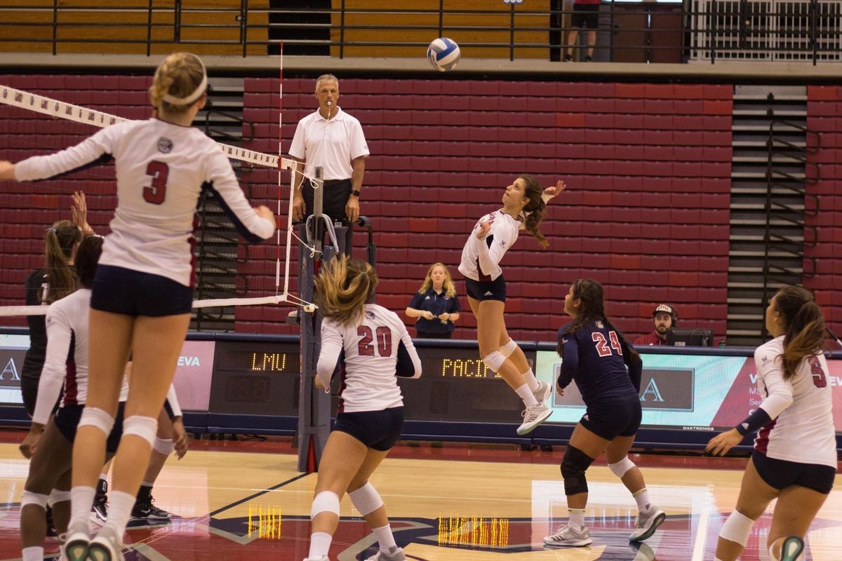 LMU women's volleyball takes on Pacific Tigers