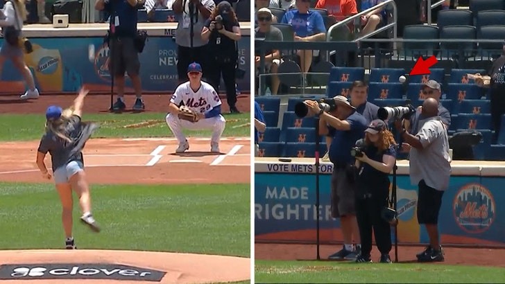 WWE Champion Tiffany Stratton Throws Wild First Pitch At New York Mets Game