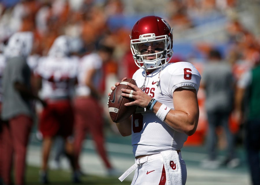 Baker Mayfield's first INT of 2017 comes at crucial time vs Texas