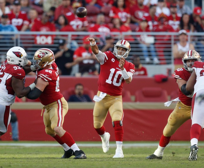 What did 49ers’ Garoppolo say about matching Joe Montana, Steve Young?