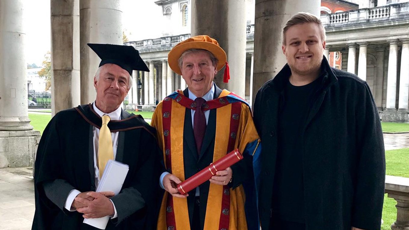 Hodgson receives honorary doctorate from University of Greenwich