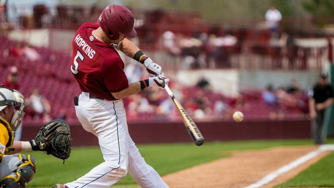 TJ Hopkins hits for the cycle to power South Carolina to sweep of ...