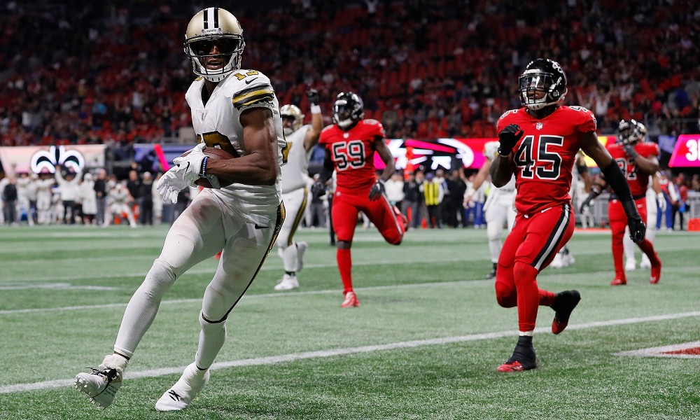 Saints' Michael Thomas suffers late injury, questionable vs Falcons