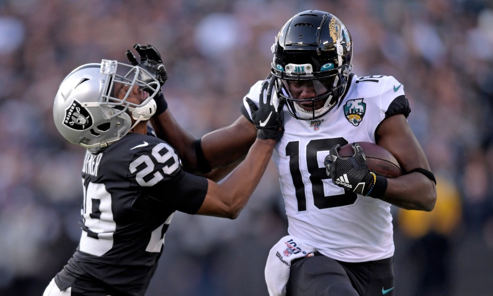 Jaguars' Chris Conley scores two touchdowns in comeback win at Oakland