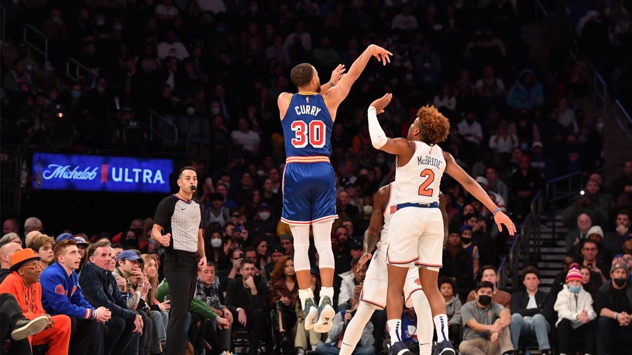 Curry reminds Knicks of what they missed but McBride offers hope