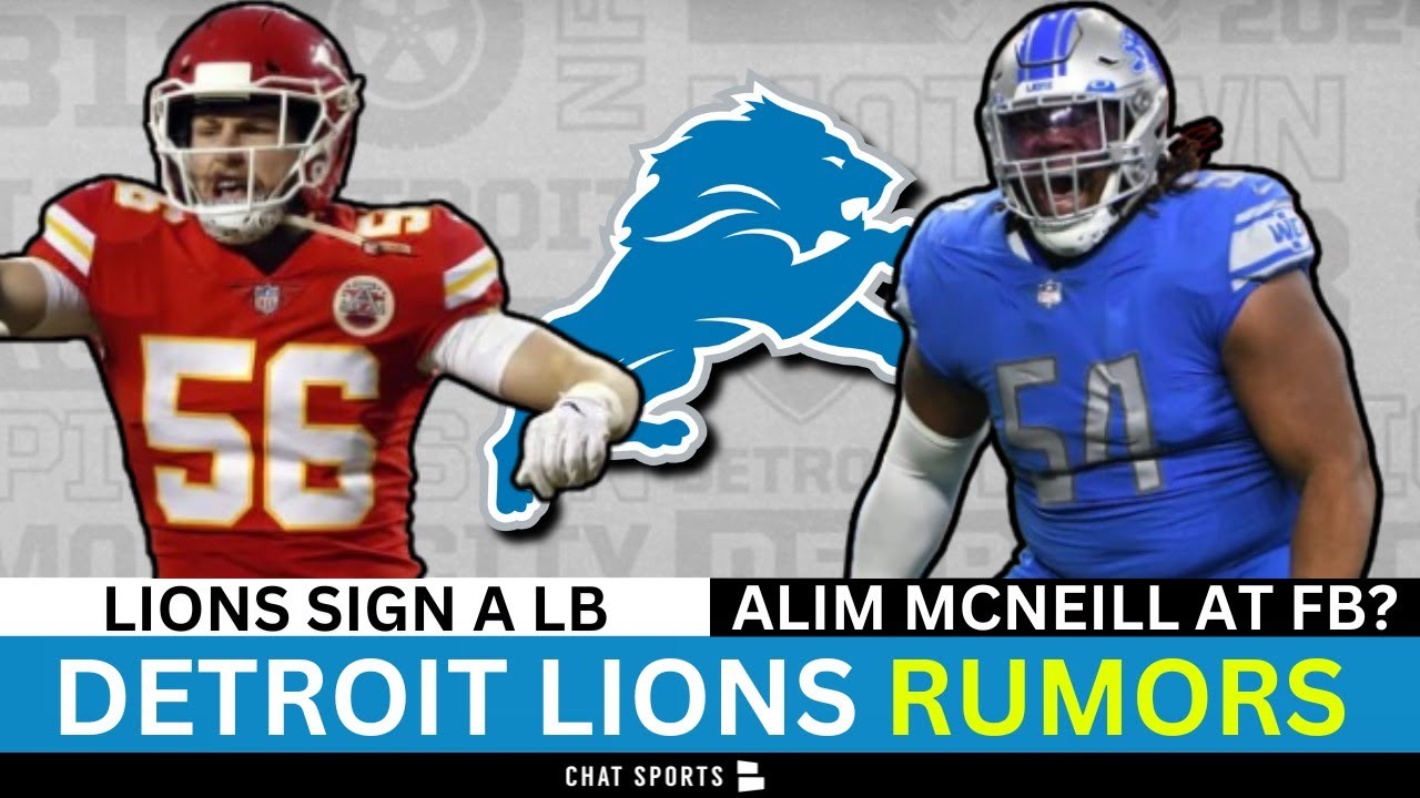 Today’s Lions Rumors: Lions Sign LB Ben Niemann, Alim McNeill At FB ...