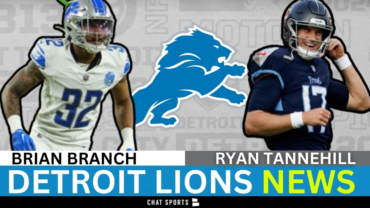 Today’s Lions News On Brian Branch Surgery, Sign QB Ryan Tannehill ...