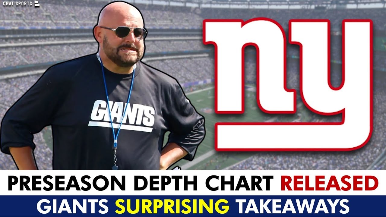 NY Giants Release SURPRISE Depth Chart Ahead Of NFL Preseason Week 1 vs ...